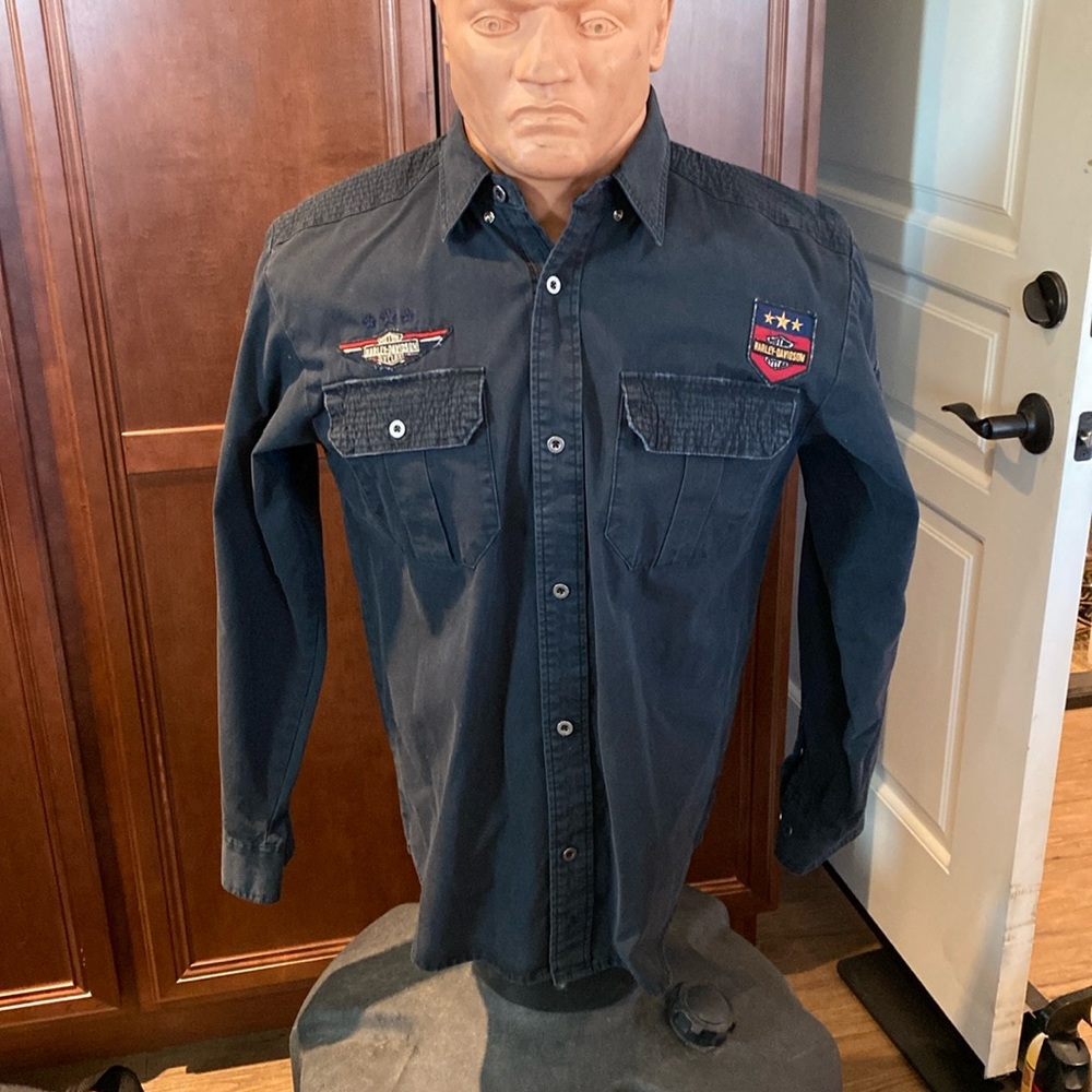 Vintage Men’s Harley Davidson Button Up